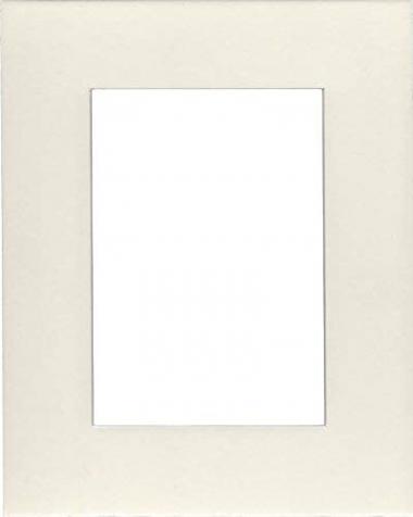 Pack of (2) 18x24 Acid Free White Core Picture Mats Cut for 13x19 Pictures in Cream