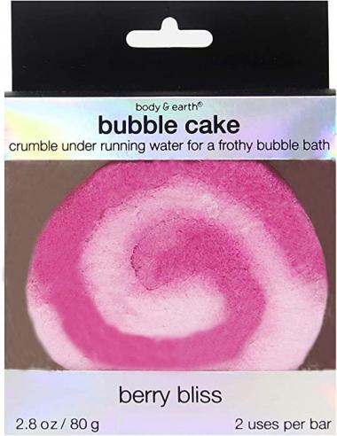 BODY & EARTH Bath Bubble Bar Natural Essential Oils Berry Scent Cake Shaped Bath Bombs Infused with Shea Butter, Coconut Oil for Family, Women, Men, Travel