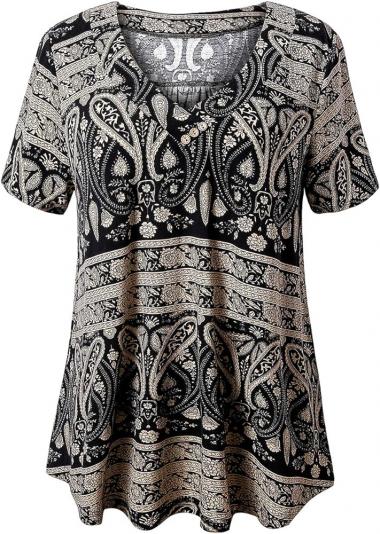 U.Vomade Women's Plus Size Tops Short Sleeve Blouses Flowy Summer Tunic Tops M-4X