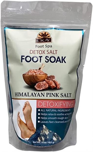 Himalayan Pink Salt Soothing Mineral Soak Leaves Feet Feeling Cleansed,Refreshed and Relaxed No Parabens,No Silicones,No Sulfates For All Skin Types Made In USA 16oz