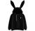 Cute Rabbit Hoodies for Women Solid Color Long Sleeve Tops Casual Loose Blouse Junior Girls with Ear Shirts