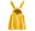 Cute Rabbit Hoodies for Women Solid Color Long Sleeve Tops Casual Loose Blouse Junior Girls with Ear Shirts