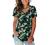 SAMPEEL Summer Floral Tops for Women Classic V Neck Tshirts Short Sleeve Cute Tops