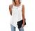 Women Summer Lace Pleated Flowy Tank Tops Loose Casual Sleeveless Shirts Flowy Tunic Tee Blouses Plus Size Tops