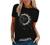 Womens Sun and Moon Tee Tops Retro Abstract Print Graphic Tee Tshirts Loose Fitting Casual Dressy Cute T Shirts Blouse