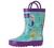 OAKI Kids Waterproof Rubber Rain Boots with Easy-On Handles