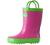 OAKI Kids Waterproof Rubber Rain Boots with Easy-On Handles