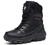 Bitiger Men's Combat Boots with Side Zipper Velcro and Casual Outdoor Mountaineering Trekking Commando Tactical Boots