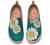 UIN Women's Fashion Floral Art Sneaker Painted Canvas Slip-On Ladies Travel Shoes