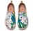 UIN Women's Fashion Floral Art Sneaker Painted Canvas Slip-On Ladies Travel Shoes