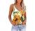 Workout Tops for Women Cute Printing V Neck Camis Shirts Graphic Tee Spaghetti Straps Sleeveless Camisole Tank Tops