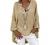 Blouses for Women, Women Plus Size Long Sleeve Cotton and Linen Tops Solid Printed V-Neck High Low Loose Long Tunic