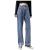 MASZONE High Waisted Jeans for Women Y2K Fashion Wide Leg Denim Pants Loose Back Butterfly Print Straight Trousers Jeans