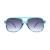 FEISEDY Vintage Retro 70s Plastic Aviator Sunglasses Women Men Classic Large Squared Frame B2751