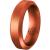 Knot Theory Silicone Wedding Ring Band for Men Women: Superior Non Bulky Rubber Rings - Premium Quality, Style, Comfort - Ideal Bands for Gym, Work, Hunting, Sports, and Travels