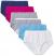 Hanes Ultimate Women's Brief Panties Pack, Breathable Briefs, Moisture-Wicking Brief Underwear, 6-Pack (Colors May Vary)