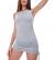 Women Sleeveless Bodycon Mini Dress Ruched Stretchy Side Drawstring Tank Dress