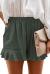 NEYOUQE Womens Cotton Linen Casual Summer Elastic Waist Comfy Shorts with Pocket