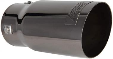 DC Sports EX-1024 Omega Black Chrome Round Exhaust Tip