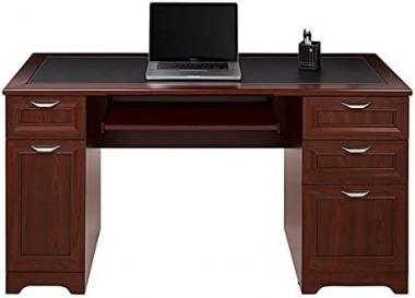 Realspace Magellan Collection Managers Desk, Classic Cherry Item # 281901