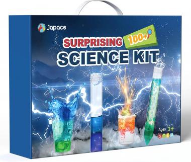 Japace 100+ Experiments Science Kit for Kids Age 4-12 Year Old, Cool Boy Christmas Birthday Gift Ideas, Chemistry and Physics Set Toys for Boys Girls