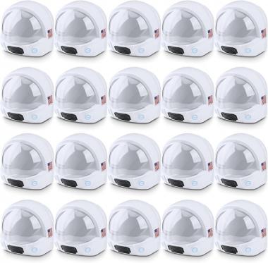 Tarpop 20 Pcs Astronaut Helmet for Kids Astronaut Party Hats Space Helmet Themed Astronaut Party Decorations Astronaut Costume Helmet for Girls Boys Space Birthday Party School Classroom Role Play