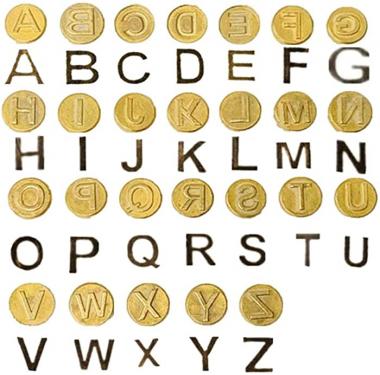 Wood Burning Tips Letters Uppercase Alphabet Branding and Personalization Set for Wood and Other Surfaces by Wooden Letters (Include 26 Letters and 6 Stencils)