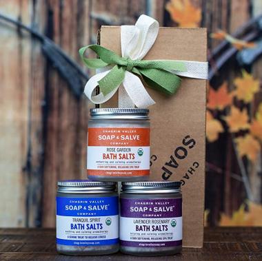 Organic Bath Salt Sampler Gift Set - Chagrin Valley Soap & Salve