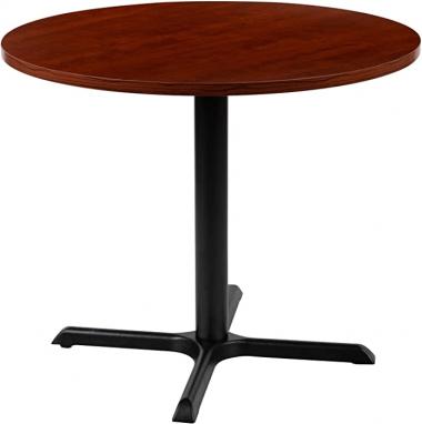 Flash Furniture 36" Round Multi-Purpose Conference Table in Cherry