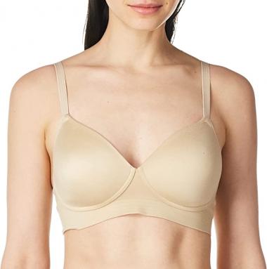 Hanes Ultimate Wireless Bra, Full-Coverage No-Dig Bra, Our Best T-Shirt Bra, Convertible Wirefree Bra with Foam Cups