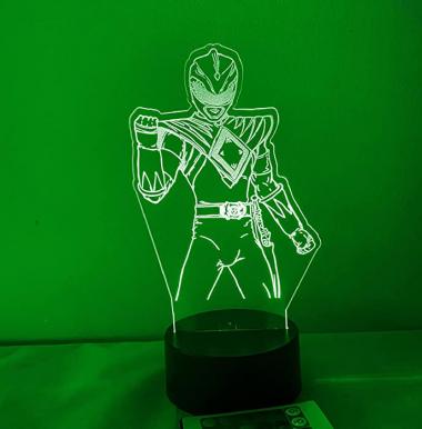 Decoralights Power Rangers 3 D Led Night Light