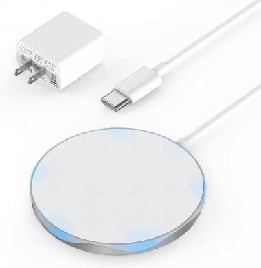 Magnetic Wireless Charger for iPhone 14/13/13 Mini/13 Pro/13 Pro max/iPhone 12/12 Mini/12 Pro max, with 20W USB-C PD Adapter - Superior Magnetic Attraction & Informative LED Indicator