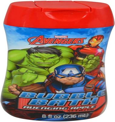 Marvel Avengers Bubble Bath in Shaped, 8 Oz. Avenging Apple Scented Hand Soap Body Wash Hair Shampoo Ideal Party Favors Gift Basket Bag Filler For Toddlers Kids Children Shower Gels Health & Household