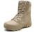 Bitiger Men's Combat Boots with Side Zipper Velcro and Casual Outdoor Mountaineering Trekking Commando Tactical Boots