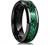 King Will Dragon Men's 8mm/6mm/5mm Red/Green Carbon Fiber Black Celtic Dragon Tungsten Carbide Ring Comfort Fit Wedding Band