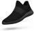 QANSI Mens Sneakers Slip-on Lightweight Athletic Running Walking Gym Shoes