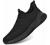 Mens Running Shoes Slip-on Walking Sneakers Lightweight Breathable Casual Soft Sole Trainers