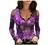 Cold Shoulder Tops for Women Vintage Floral Aesthetic Skull Print Deep V Lace Long Sleeve T Shirts Slim T-Shirt Blouse