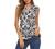 Halife Women's Sleeveless Floral Print V Neck Tunic Tank Tops Blouse Shirts