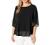 Neineiwu Womens Casual Scoop Neck Loose Top 3/4 Sleeve Chiffon Blouse Shirt Tops