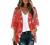 Women's Floral Print Puff Sleeve Kimono Cardigan Loose Cover Up Casual Blouse Tops