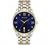 Bulova Men's Classic Stainless Steel Watch with Diamonds and Day Date