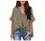 Women's Short Sleeve V-Neck Striped Collared Shirts Casual Blouses Pocket Button Down Shirts Loose Summer T-Shirt Tops