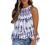 Womens Summer Tops 2022 High Neck Summer Boho Floral Halter Tank Tops Babydoll Ruffled Flowy Sleeveless Shirts Blouses