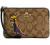 COACH WOMENS Corner Zip Wristlet In Canvas Leather