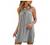 Spring Dresses for Women Floral Mini Dresses Casual Summer Sleeveless Halter Neck Boho Flowy Tank Dress Short Sundress