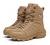 Bitiger Men's Combat Boots with Side Zipper Velcro and Casual Outdoor Mountaineering Trekking Commando Tactical Boots