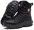 Bitiger Men's Combat Boots with Side Zipper Velcro and Casual Outdoor Mountaineering Trekking Commando Tactical Boots