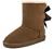 Sheepskin Fur Lining Winter Warm Boots for Women & Ladies, Women's Mid Calf Leather Short Fashion Bow Snow Boots