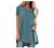 Womens Casual Crewneck Plus Size Tops Irregular Hem T-Shirts Flowy Swing Blouse Short Sleeve Pleated Tunic Summer Tops